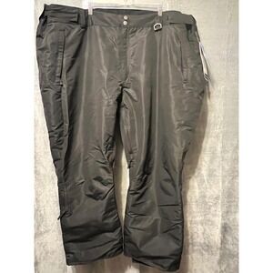 Snow Country Ski Pants Women 5XL Black Insulated Snowboard Waterproof Winter NWT